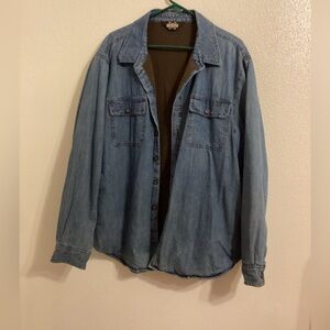 Vintage Guide Gear Flannel Jeans Jacket Size Large